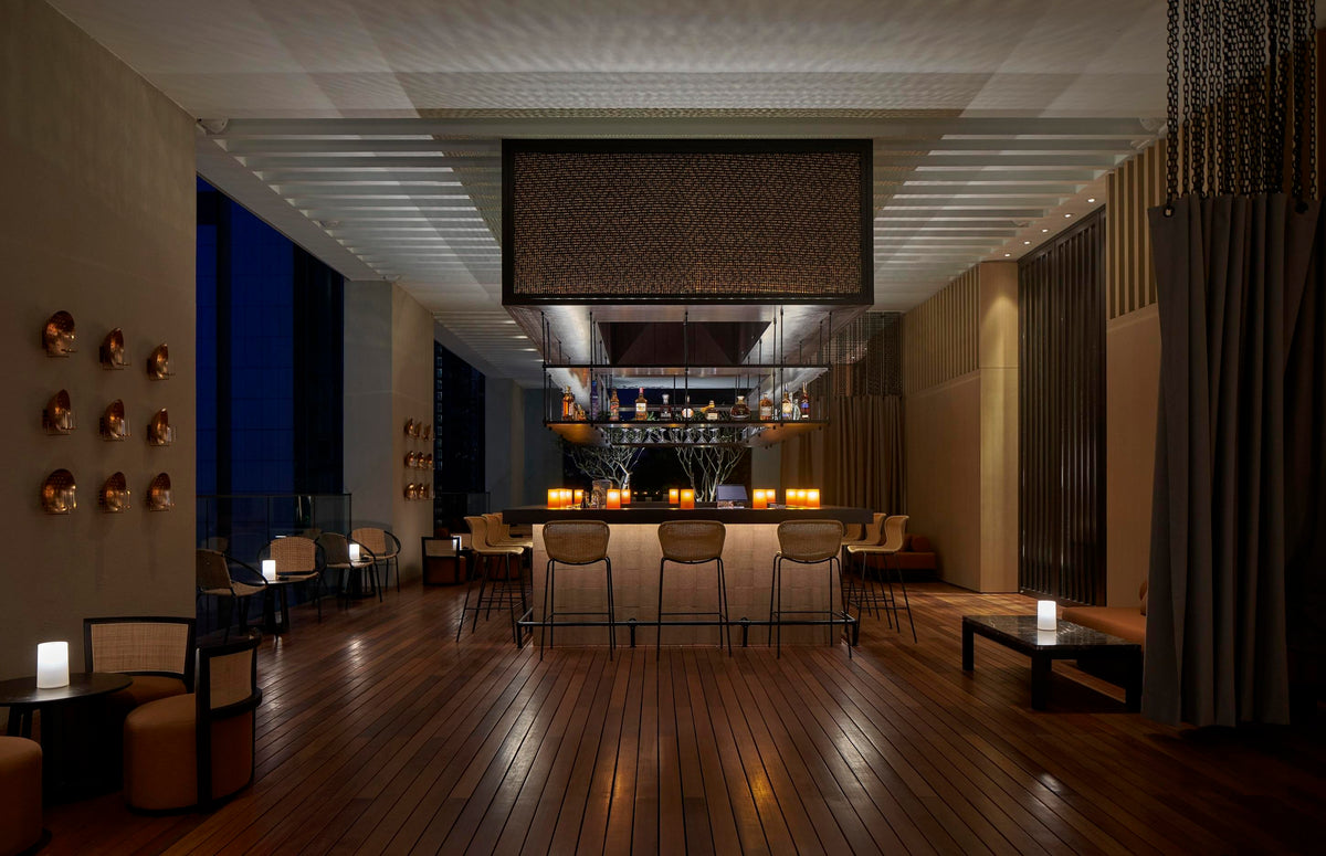 A warm glow, indoors or out