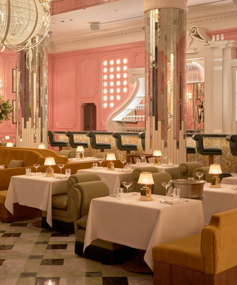 Battery-operated Ritz brass by NEOZ Lighting