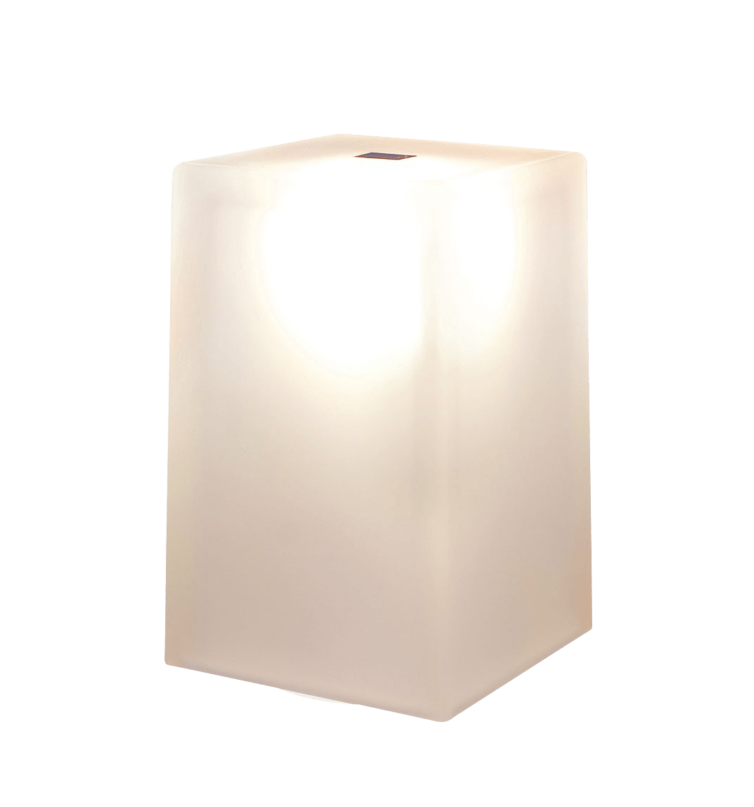 Rechargeable lamp Gem square polymer opal by NEOZ Lighting
