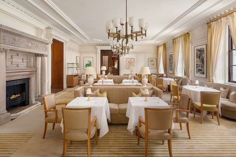 Mauro Colagreco, Raffles London at The OWO with NEOZ Victoria table lamp