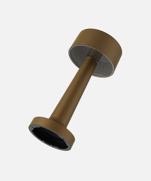 NEOZ Cooee 2C cordless lamp body in Sandblasted Bronze finish.