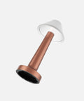 NEOZ Cooee 3 cordless lamp body in Lacquered Copper finish with cone diffuser.