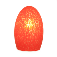 Rechargeable Egg Fritted medium red lamp by NEOZ Lighting